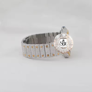Reloj de lujo con diamantes de imitación Moissanite VVS1 para hombre, estilo hip hop, con circonita cúbica, el más vendido. - Product Image 4