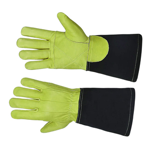 High Quality Double Layer Cowhide Leather Welding Work <b>Gloves</b> Low MOQ Multipurpose Hand Safety Welder Working <b>Gloves</b> - Product Image 3