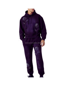 Ensemble de vêtements de course à pied décontractés pour hommes personnalisés OEM Winter Me'sn Survêtement Joggers Gym Wear Plus Size 2 Piece Suit - Product Image 1