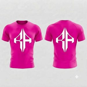 Nueva Camiseta Deportiva de Manga Corta para Hombre, Sublimada, de Secado Rápido, Spandex/Poliéster, Cuello Redondo, para MMA, con Logotipo Blanco RIVIAN ATLANTIC - Product Image 1