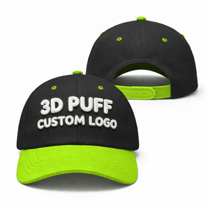 Wholesale Custom Caps Quick Dry Breathable <b>Material</b> Adjustable Casual Outdoor Baseball Caps 3D Puff Printing - Product Image 1
