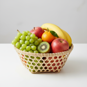 Sustainable Eco-friendly handmade <b>bamboo</b> <b>basket</b> durable natural woven storage <b>basket</b> for home kitchen fruit storage sustainable - Product Image 1