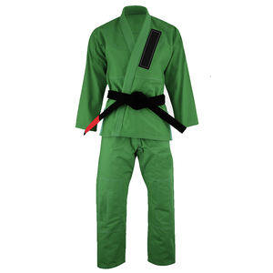 Uniforme de Karate BJJ Gi, Color Verde Oscuro, Poliéster y Algodón, Transpirable, de Secado Rápido, Unisex, para Adultos, Antiencogimiento, Trajes de MMA, Traje de Karate BJJ - Product Image 1