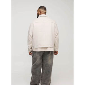 Chemises à manches longues pour hommes personnalisables, décontractées, couleur unie, style Old Money, pour l'extérieur - Product Image 4