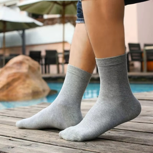 Ankle <b>Socks</b> Solid Color Knitted Cotton Breathable for Adults Casual Daily Wear Spring Season - Product Image 6