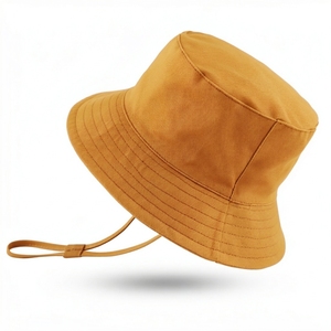 Wholesale Custom Bucket <b>Hat</b> 100% Cotton Sun <b>Hat</b> Breathable Lightweight UV Protection Fishing <b>Hat</b> <b>Summer</b> Beach Outdoor <b>Hat</b> Person - Product Image 5