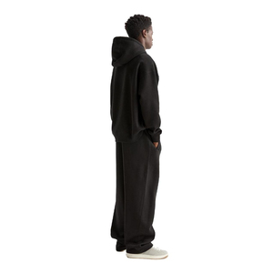 Ensemble de survêtements streetwear amples avec logo brodé, sweats à capuche et pantalons de survêtement surdimensionnés, personnalisés, 500 g/m², 100 % coton respirant - Product Image 2