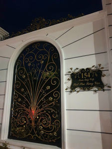 Paneles de Cerca de Hierro Forjado Elegantes para Villas, Cercas Decorativas Exteriores Personalizadas, Cerca de Seguridad Resistente y Elegante con Recubrimiento en Polvo - Product Image 5