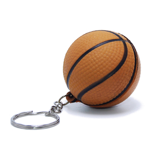 PU Foam Elastic Football Basketball Rugby Tennis Volleyball Baseball <b>Key</b> <b>Chain</b> Ring Toy Mini Soccer Ball Keychain - Product Image 3