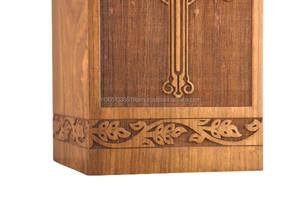 Urne gravée en bois de manguier pour cendres humaines Boîte personnalisée en bois Urne de crémation pour cendres Fabriquée à la main Grande urne en bois Vente en gros - Product Image 4