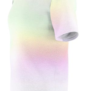 Women Custom OEM Sublimation Pastel Ombre Gradient <b>T</b>-<b>Shirt</b> Short Sleeve Crew Neck Blurred Color O-Neck design summer tee - Product Image 4