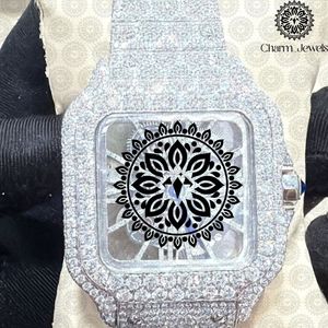 Charm_Jewels Luxury Square <b>Mechanical</b> <b>Watch</b> Stainless Steel Case Sapphire Crystal Dial Women Fashion Jewelry 36mm Analog - Product Image 1