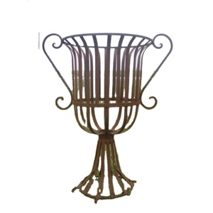 Urna de jardín de alambre de hierro metálico del fabricante, urna decorativa para el hogar y hoteles, maceta de jardín de metal de alta calidad a precio económico. - Product Image 3