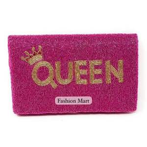 Bolsos de mano con cuentas hechos a mano de moda para damas, con logotipo personalizado, diseño floral y bolsos de moda. - Product Image 5