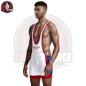 Singlet de Lucha Libre Personalizado con Logotipo, para Hombre y Mujer, Ropa de Entrenamiento y Competición, Impresa en Spandex y Poliéster, Cuello Redondo - Product Image 3