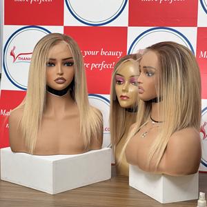 Venta al por mayor 100% de extensiones de cabello humano recto hueso sedoso Peluca de la mejor calidad sin enredos sin desprendimiento gran stock disponible color teñido - Product Image 2