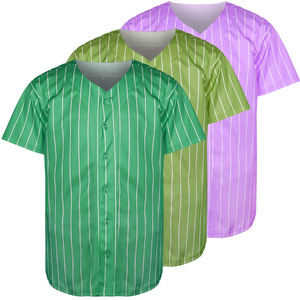 Maillot de baseball respirant à séchage rapide, tissu doux, design personnalisé pour la vente en ligne, vente en gros, logo personnalisé, nom de l'équipe, impression numérique - Product Image 1