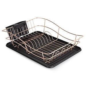 Escurridor de Platos Metálico de Dos Niveles de Primera Calidad, Multifuncional, Duradero y Moderno para Almacenamiento en la Cocina - Product Image 3