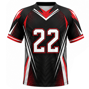 Camiseta de lacrosse de tela cómoda para equipos, MOQ bajo, secado rápido, ropa deportiva, camiseta de lacrosse para venta en línea con servicio OEM - Product Image 1