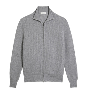 Suéter de Lana 100% para Hombre, con Cierre, Color Sólido, Manga Larga, Alta Calidad, Transpirable, Informal, para Otoño, con Logotipo Personalizado - Product Image 5
