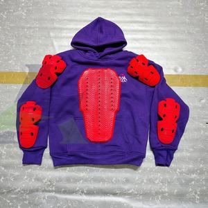 Sweat à capuche moto avec logo réfléchissant Sweat à capuche moto fabriqué sur mesure Poches kangourou Protection unisexe homologuée CE - Product Image 6