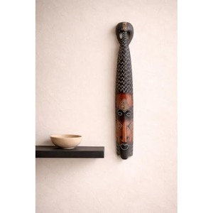 Vente en gros de sculptures murales en bois traditionnelles, faites à la main et écologiques |   Décoration artistique ethnique - Product Image 3