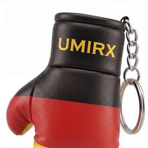Llavero con Mini Guante de Boxeo con la Bandera de Alemania, Orgullo Alemán, Material PU Ligero, Logotipo Personalizado, Recuerdo de Gimnasio, Regalo - Product Image 2