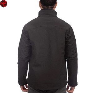 Veste softshell d'hiver pour homme, imperméable, respirante, col montant, fermeture éclair sur le devant, logo personnalisé OEM, vêtements de travail décontractés pour l'extérieur - Product Image 6