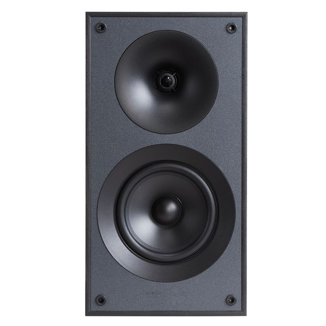 "300W Bookshelf Speakers 5.25" Woofer & 1" Tweeter Detachable Grille 65Hz 2-Way Stereo"