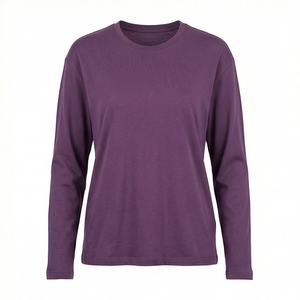 T-shirt côtelé extensible moulant pour femme – Style basique tendance, vente en gros, couleur personnalisable - Product Image 1