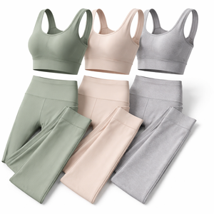 Conjuntos de Yoga Reversibles para Mujer, Sólidos y Suaves, para Pedidos al por Mayor - OEM para Ropa de Yoga de 2 Piezas, Proveedor Directo de Fábrica - Product Image 3