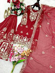 ชุดซาลวาร์คาเมซที่ทันสมัยพร้อมเสื้อหมาจิ้งจอกและเสื้อซาร่าดูพัตต้าแห้งเร็วทุกฤดูกาล - Product Image 5