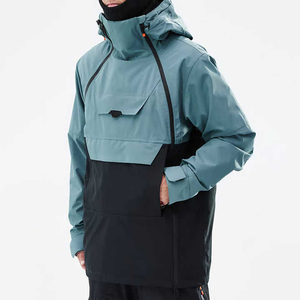 Veste en polaire grise pour homme, coupe-vent, col montant, fermeture éclair, vêtement décontracté pour l'automne, coupe régulière, matière polyester - Product Image 4