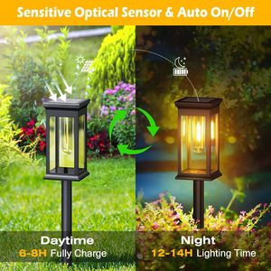 Set di 6 Luci Solari da Giardino IP65 Impermeabili con Accensione Automatica, Lampade Decorative per Sentieri Esterni - Product Image 3