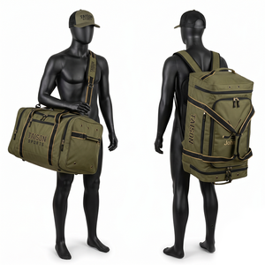 Sac de hockey sur glace en polyester 900D 320 GSM de qualité supérieure, vert olive, double panneau, logo brodé personnalisé, équipement de voyage - Product Image 1