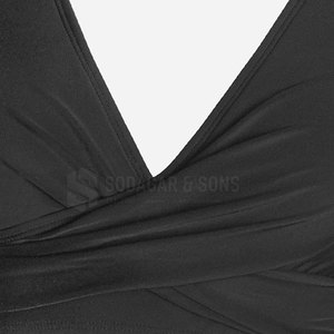 Ensemble de bikini imprimé léopard pour femmes, haut torsadé à col en V profond, bas à nouer sur les côtés, tissu extensible, maillot de bain deux pièces - Product Image 6