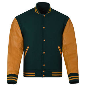 Veste d'extérieur homme en laine et cuir de haute qualité, service OEM, respirante, meilleure veste de baseball personnalisée pour homme - Product Image 2