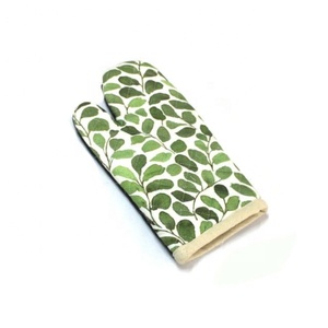 Gril conventionnel certifié GOTS 100% coton bio isolation mignonne résistant à la chaleur pour la cuisson des grillades barbecue four coton mitaine - Product Image 6