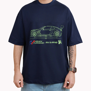 T-shirt gilet en twill à manches courtes surdimensionné de haute qualité, unisexe, col montant, formel, écologique, personnalisable pour homme – Meilleures ventes - Product Image 6