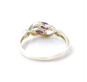 Amethyst Gemstone <b>Ring</b> for Men 925 Sterling Silver <b>Dainty</b> Marquise Shape Fine Jewelry for Everyday Wear - Product Image 4