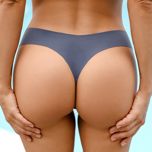Braguitas de mujer sin costuras de talle medio, estilo hipster, color liso, diseño hueco, ultrafinas, de punto, de elastano y nailon, estilo sexy - Product Image 3