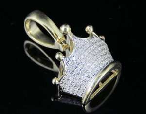 Colgante Personalizado con Corona 3D, Diamante Moissanita de Corte Redondo, Plata de Ley 925, Joyería Fina, Regalo - Product Image 4