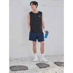 เสื้อยืดตาข่ายแขนกุดสำหรับเล่นกีฬาฟิตเนสโยคะสีดำ - Product Image 1