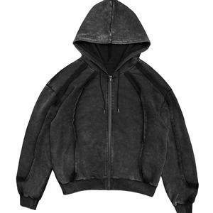 Sweat à capuche unisexe personnalisé avec logo, 100 % coton et molleton bouclette, grandes tailles, logo personnalisé, uni - Product Image 1