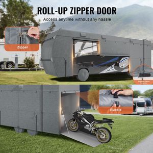 Funda para Autocaravana Clase C de 29-32 pies, Impermeable, Resistente al Viento, Antidesgarros, de Tela Oxford, Accesorios Exteriores para RV - Product Image 5