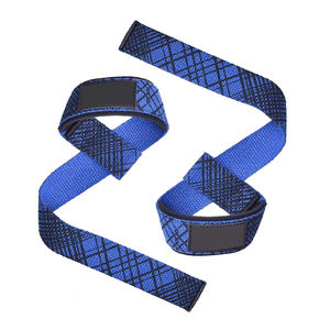 สายรัดข้อมือแบบยาวสำหรับยกน้ำหนักแบบมืออาชีพ ออกแบบมาเพื่อการควบคุมบาร์ที่มั่นคงระหว่างการออกกำลังกายแบบดึงหนัก - Product Image 1