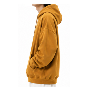 Fabricant de vêtements en gros OEM ODM, sweats à capuche surdimensionnés personnalisés, coton molletonné lourd, streetwear unisexe, marque privée - Product Image 3