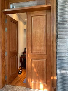 Teak Oak Red Chery Solid Wood Interior <b>Doors</b> Classical Natural Wood Interior <b>Exterior</b> <b>Doors</b> Wooden Entry <b>Doors</b> for House - Product Image 5