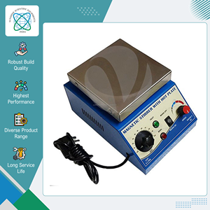 Agitador Magnético con Placa Calefactora de Alta Calidad y Recubrimiento en Polvo MS, Mayor Vida Útil, Velocidad de 100-1500 RPM - Product Image 4