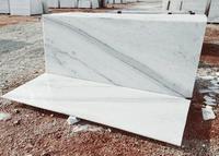 Marbre blanc naturel indien poli pour revêtement de sol, découpe sur mesure, étanche, durable, écologique, pour villas, salles de bain et cuisines
